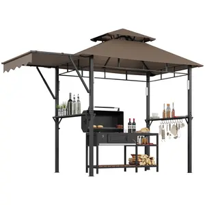Outdoor Grill Gazebo Canopy for Backyard BBQ, Durable Weather-Resistant Shelter – Sturdy Design for Patio or Garden,summerwins
