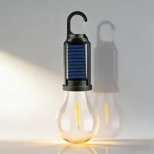 2026 New Solar Camp Tent Light - Solar-Powered Rechargeable Hook Light, Warm Waterproof LED, for Camping, Hiking, Party Decor outdoor household use