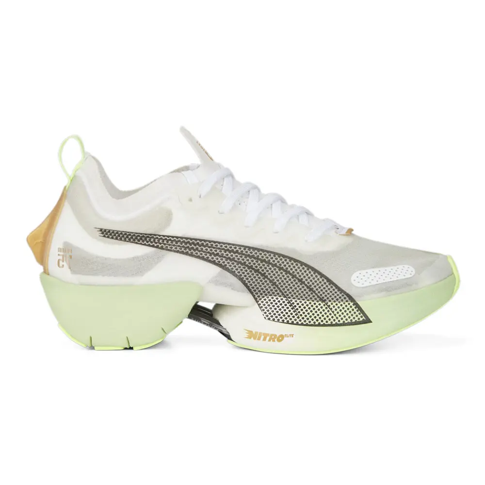 PUMA Womens Fast R Nitro Elite Run 75 Running Sneakers Shoes - Green