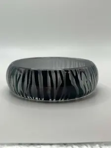 jewelry youth punk Y2k Zebra Print Bangle Bracelets | Vintage | Early 2000s | Emo | Mcbling Y2K | Trashy Y2K | Vintage Fashion Accessories