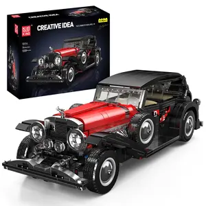 Mould King 10114 Classic Car Building Block Vintage Retro Static Dispaly Gift Set Kid Adult Toy 1308 Pcs Vehicle Model summerwins