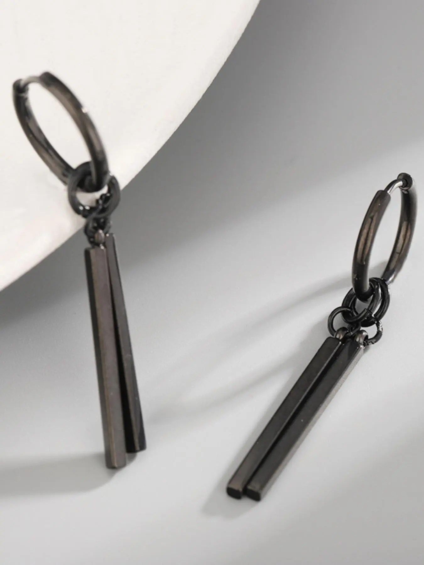 Men's Punk Style Dangle Earrings, Lightweight Earring, Dangling Earrings, Trendy Casual Geometric Design Drop Earrings for Party & Daily Clothing Decor, Trendy All-match & Exquisite Jewelry for Birthday Gift, Trendy Jewellery Accessories