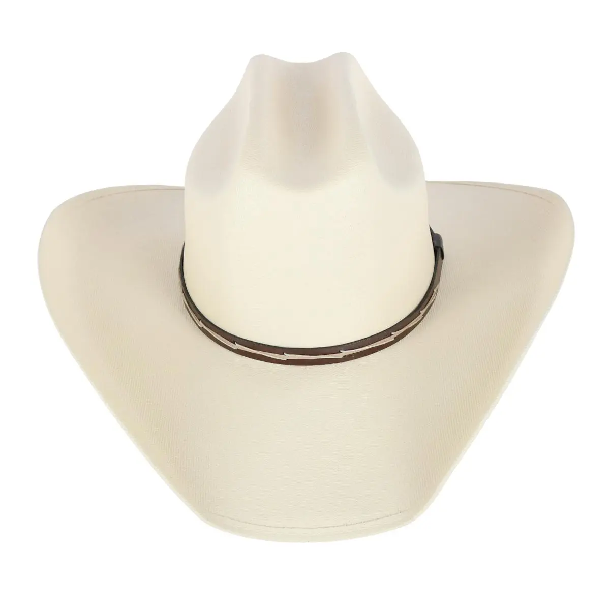 CTM Men's Western Cattleman Hat, Durable Canvas with Leather Hatband, Wide-Brim Cowboy Style Sun Protection, Cowboy Accessories, Western Style, Western Wear, Four-Inch Brim