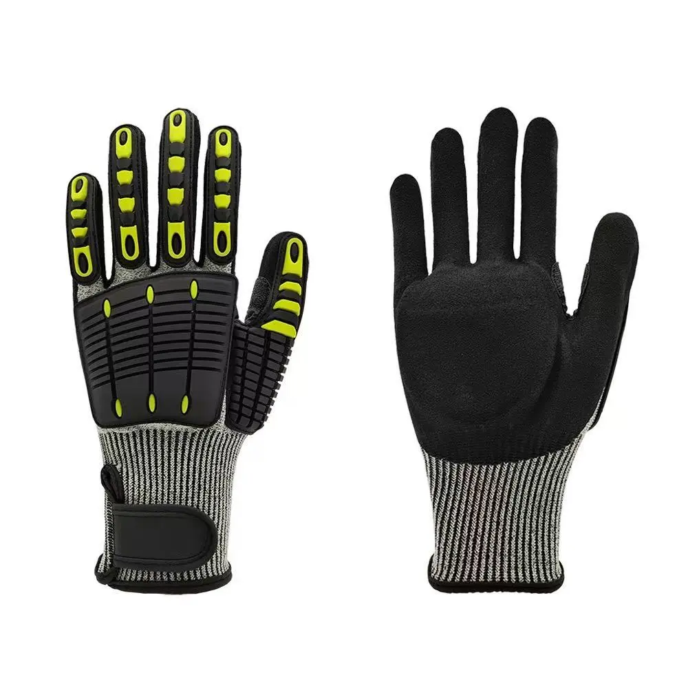 EN388 Level 5 Cut Resistant Gloves, Extra-Wide & Reinforced Impact Protection