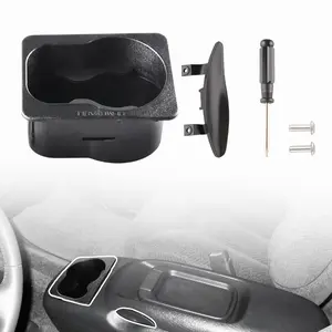 Center Console Cup Holder 12388413 & Armrest Console Latch 924-378 Compatible for 1997-2000 Chevy GMC C/K 1500 2500 3500 Tahoe Suburban Yukon
