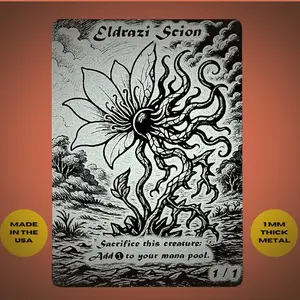 Eldrazi Scion Metal MTG Token | Commander Proxy Token , Made in USA