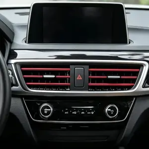 Universal Car Air Vent Decor Strips - 20Pcs Aesthetic Chrome Interior Trim Moldings, Automotive Interior Accessory for Dream Car Vibes