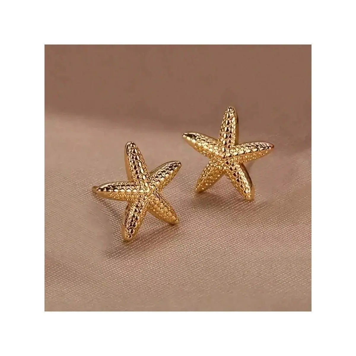 Dainty Starfish Hoop Earrings for Women, 3-Layer Resin Design with Adjustable Clutch Back, Caribbean Style for Beach Vacations & Parties, Dainty Earrings, Caribbean Style Earrings