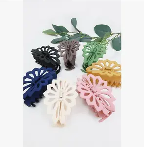 Love and Repeat - Stunning Matte Finish with Floral Design Hair Claw Clip - Grips Even the Thinnest of Hair So Well You Will be Amazed