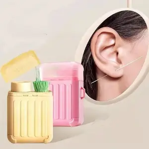 Professional Ear Piercing Cleaning Kit: Prevents Clogging & Eliminates Odors — Includes 240 Cleaning Threads (Cleaning Solution Not Included). An Essential, Portable Tool for Daily Earring and Piercing Care.