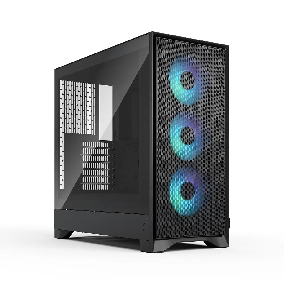 Fractal Design Pop 2 Air RGB Tempered Glass ATX Mid-Tower Computer Case with ATX Motherboard Support, RGB Lighting, Black
