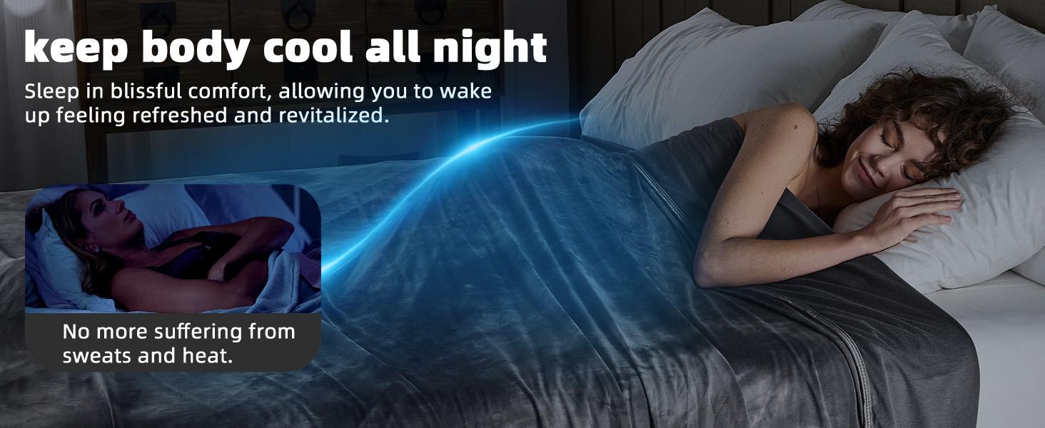 【Summervibes】Inhand Cooling Blanket Queen Size, Summer Blankets for Hot Sleepers & Night Sweat, Thin Blanket Cold Cool Lightweight Cooling Blanket for Couch Bed,Breathable Cooling Blanket,Light Blanket for Hot Sleepers,Comfy Bedding,Gift for Summer