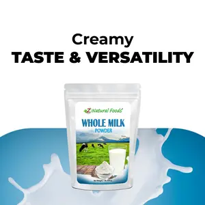 Whole Milk Powder – Z Natural Foods – All Natural – Single Ingredient – Dried Milk Powder – Emergency Storage Dairy- No Refrigeration Necessary