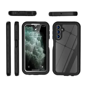 Suitable For Samsung Galaxy A15 5G Mobile Phone Case, New Technology Research And Development, Built-in High-definition Protective Film, Waterproof, Snowproof, Shockproof Mobile Phone Case, 360-degree All-round Protection Of The Phone, Black
