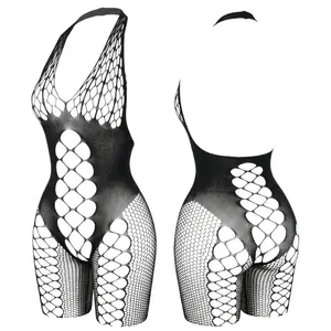 V14 Fishnet Lingeries Fishnet Bodysuit Fish Net Mesh Underware NetLingeries Bodystocking |   Lace Lingerie |   Elastic Plus-size Friendly Breathable High-Elastic Fabric Plus-size Friendly |  Womenswear Bodysuits minimalist style basic womenswear