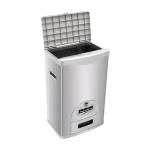15kg Large Rice Storage Container Stainless Steel Grain Dispenser for Kitchen Pantry Modern Silver Food Safe Container 33lbs Capacity