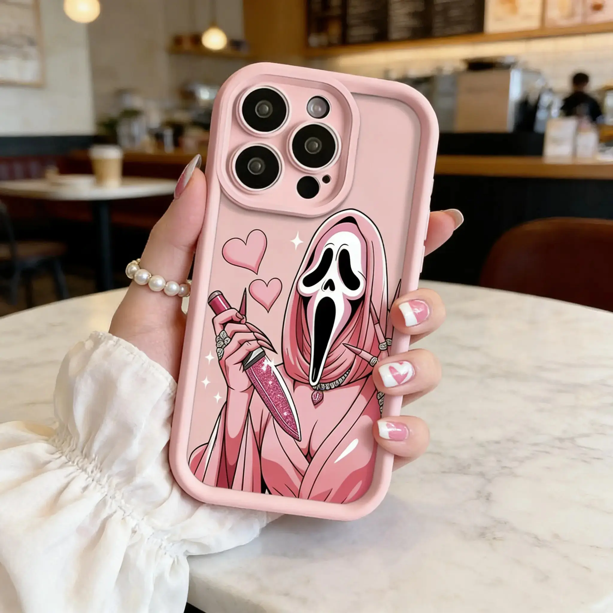 Y-Ghostface Scream Phone Case,Having good protective properties,for iPhone 16 15 14 13 12 11 17Pro Max,for Samsung S25 S24 S23 S22 Ultra,Protective Cover