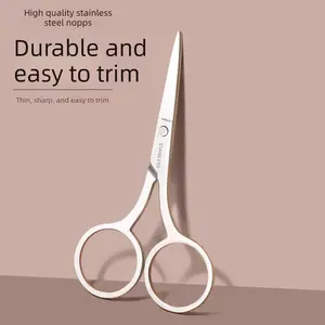 Stainless Steel 1.8mm Embroidery Scissors DIY Handmade Scissors Household Leather Scissors Civil Tailor Scissors Sewing Cutting Cutter Eyebrow Trim