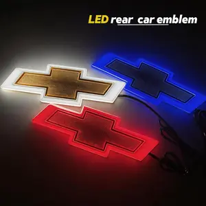 4D LED Emblem Light for Chevrolet, Super Bright Waterproof Rear Badge, Plug-and-Play Car Exterior Accessory