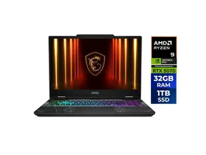 MSI Cyborg A15 AI B2HWGKG-096US 15.6" Gaming Notebook - AMD Ryzen 9 270 (4 GHz) - 32 GB - 1 TB SSD - Windows 11 Home - NVIDIA GeForce RTX 5070 8 GB - Webcam - Wi-Fi 6E (CYBORGA15B2096)