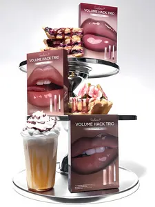 Volume Hack Trio Sweet Fig Set |  Lip Combo for Plump, Hydrated & Glossy Lips | 3-in-1 Kit (3 Shades, Lip Mate Pencil 0.5g, Melting Balm 3.5g, & Color Gloss 4g)