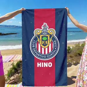 Guadalajara Hino Joint Theme Beach Towel, Quick-Dry Ultra-Soft Polyester Fiber, Multi-Purpose Yoga Travel Swimming Camping, Gift