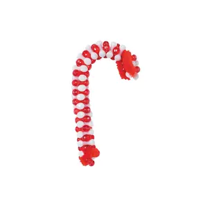 3" Bulk Beaded Candy Cane Christmas Ornament Craft Kit - Makes 48