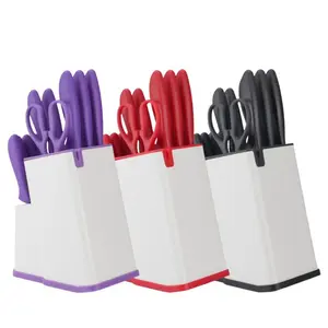 Kitchen Knife Set with 15 Pieces, Dishwasher Safe, Built-in Sharpener, Gift Boxed