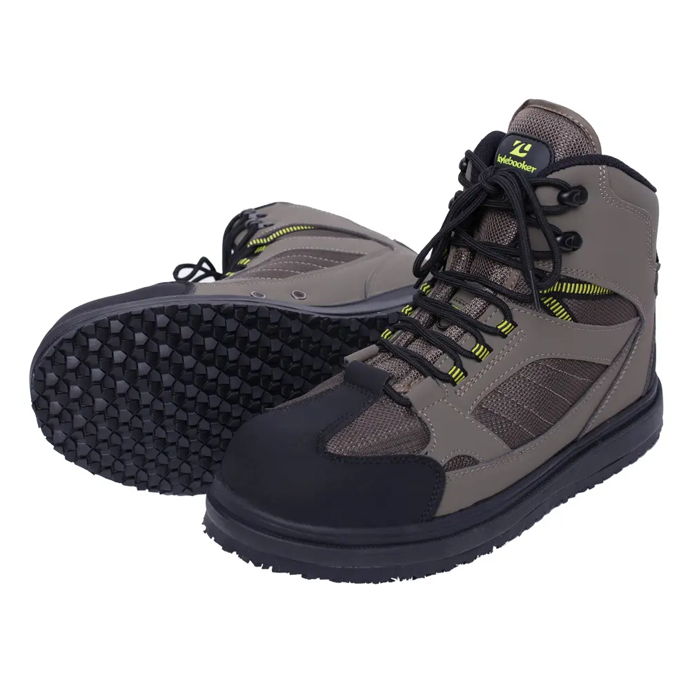Kylebooker Men's Lightweight Mesh Wading Boots with Anti-Slip Rubber Soles, Quick-Draining Outdoor Footwear for Fishing and Hunting, Outdoor Leisure Footwear