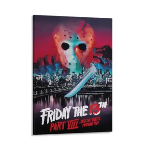 Friday The 13th Part VIII - Jason Takes Manhattan - Movie Poster Print Wall Decor
