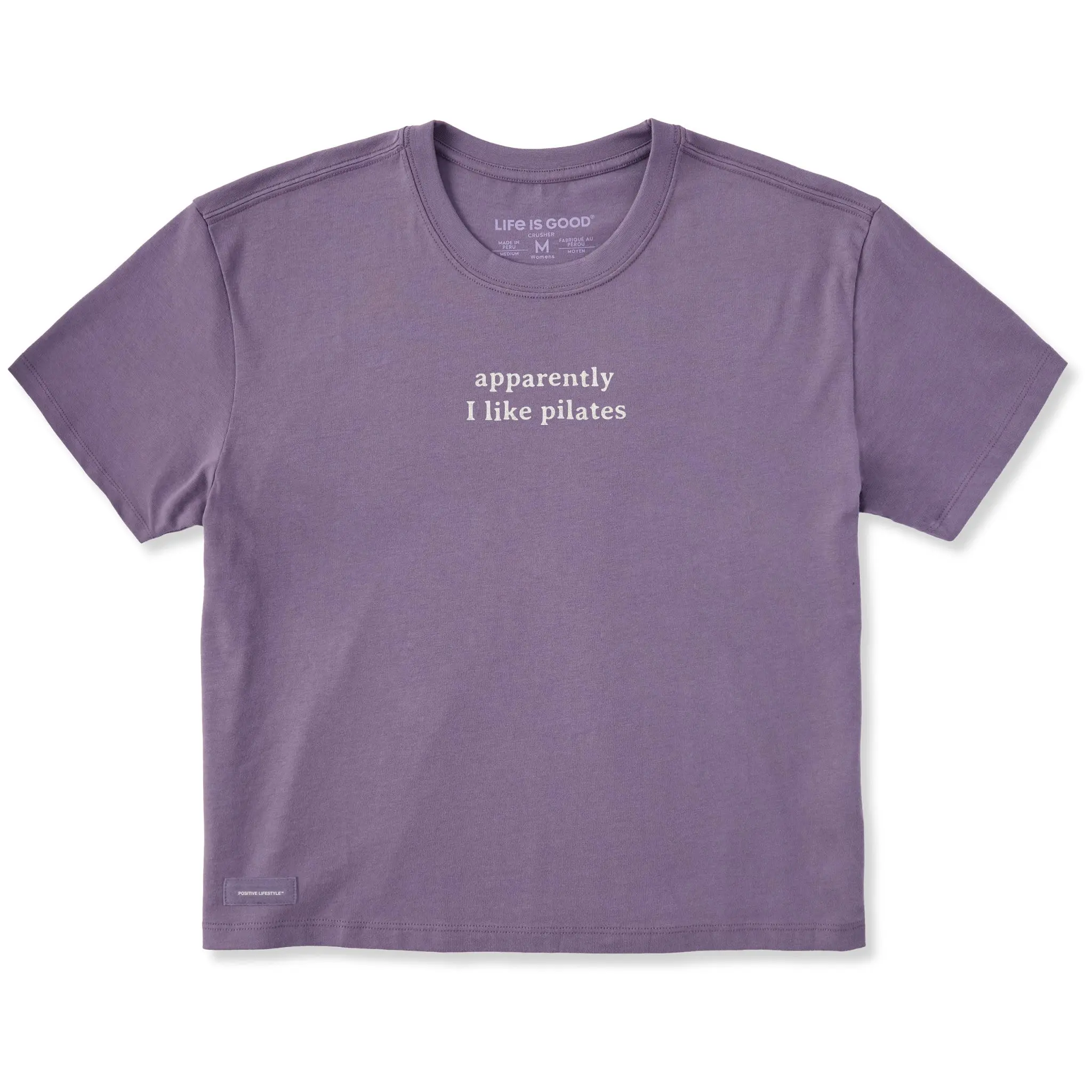 Women's Apparently I Like Pilates Short Sleeve Crusher Boxy Tee