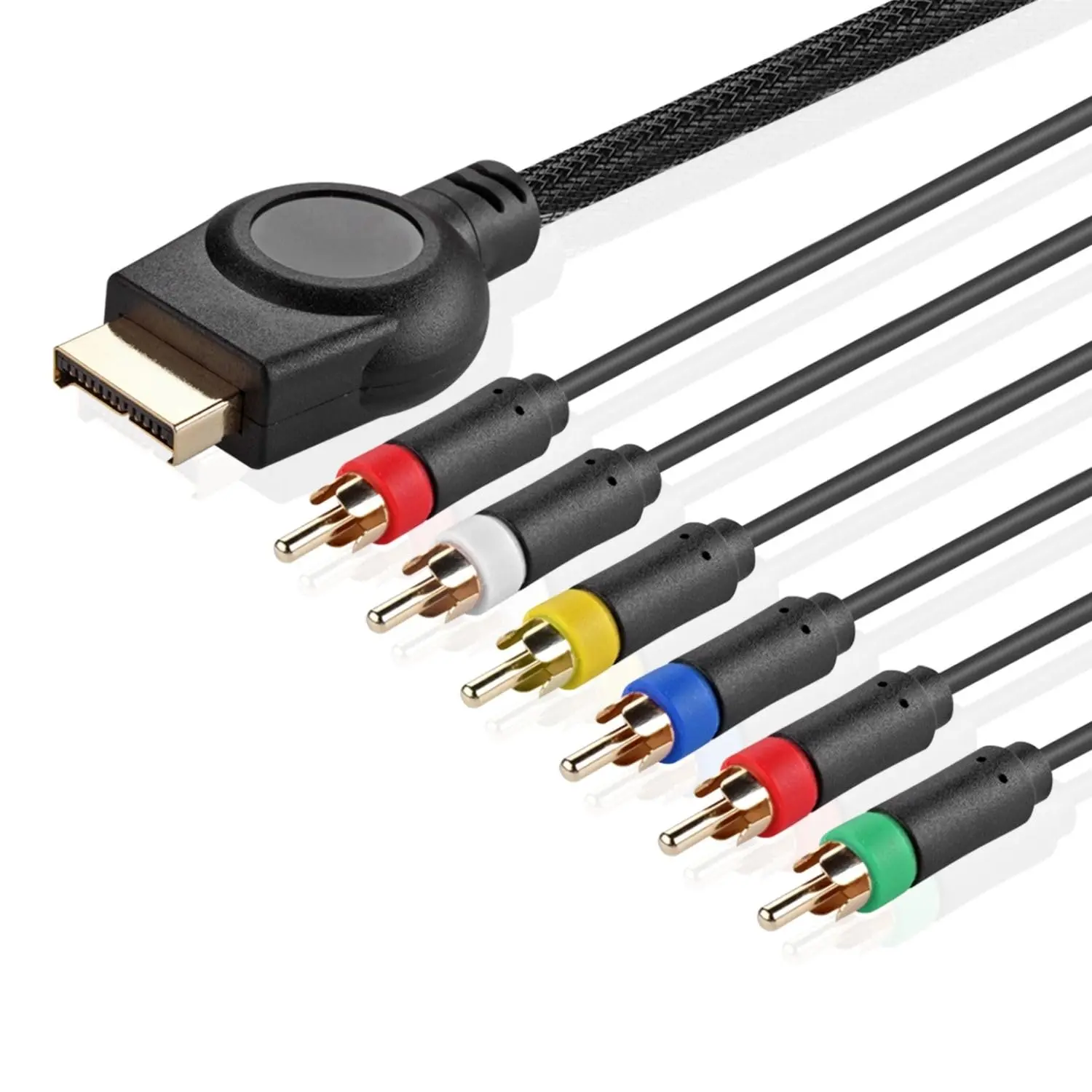 TNP Products Fully Shielded Analog Component Video Cable (6 ft), YPbPr Input, RCA Plugs, 240p Compatibility, Eliminates Audio & Video Crosstalk, Optimal Signal Transmission, High-Definition Gaming, for PlayStation 2-3 (PS2-PS3) Console Accessories