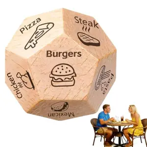 12-Sided Couple Game Dice, Food-Grade Date Night Dice, Valentine's Day Engaging Interactive Gift, Food Activity & Gift Exchange