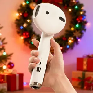 Wireless Earphone Shape Speaker, USB Charging Support Microphone FM Radio TF Card Wireless Loudspeaker, Portable Speaker Wireless Speakers