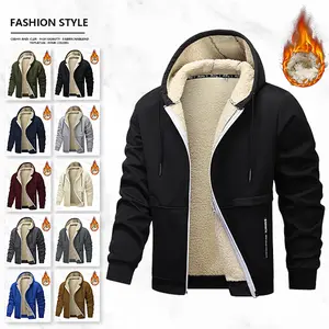 Men's Autumn Winter Fleece Lined Thermal Jacket Coat Sweater Fashion Style High Quality Fabric Warm Clothing fathersdaygift
