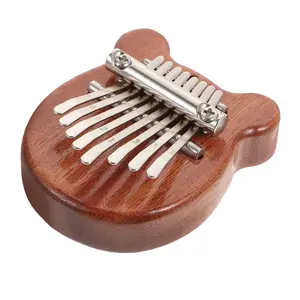 Mini Wooden Kalimba Pendant Portable Thumb Piano Creative Holiday Gifts