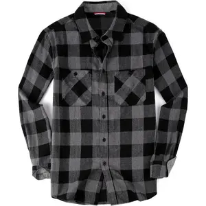 Flannel Shirt for Men Button Down Regular Fit Mens Flannel Shirt Long Sleeve Casual Plaid Flannel Shirt