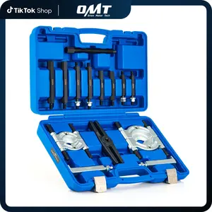 【SummerVibes】Orion Motor Tech Heavy Duty Bearing Puller Set, 5 Ton Capacity Bearing Separator, Pinion Wheel Bearing Removal Kit with 2" and 3" Jaws, Wheel Hub Axle Puller Set, Silver/Black Heavy Duty Bearing Splitter Tool Kit, car stuff