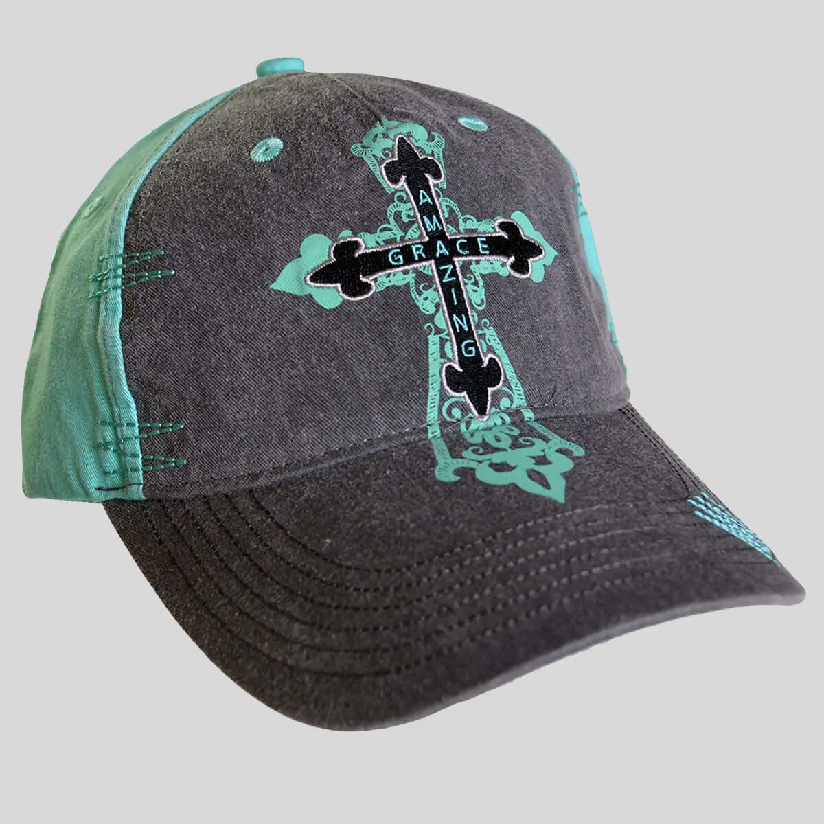 Cherished Girl Womens Cap Amazing Grace Cross, Accessories For Women, Hats For Women, Adjustable Hat, Casual Hat