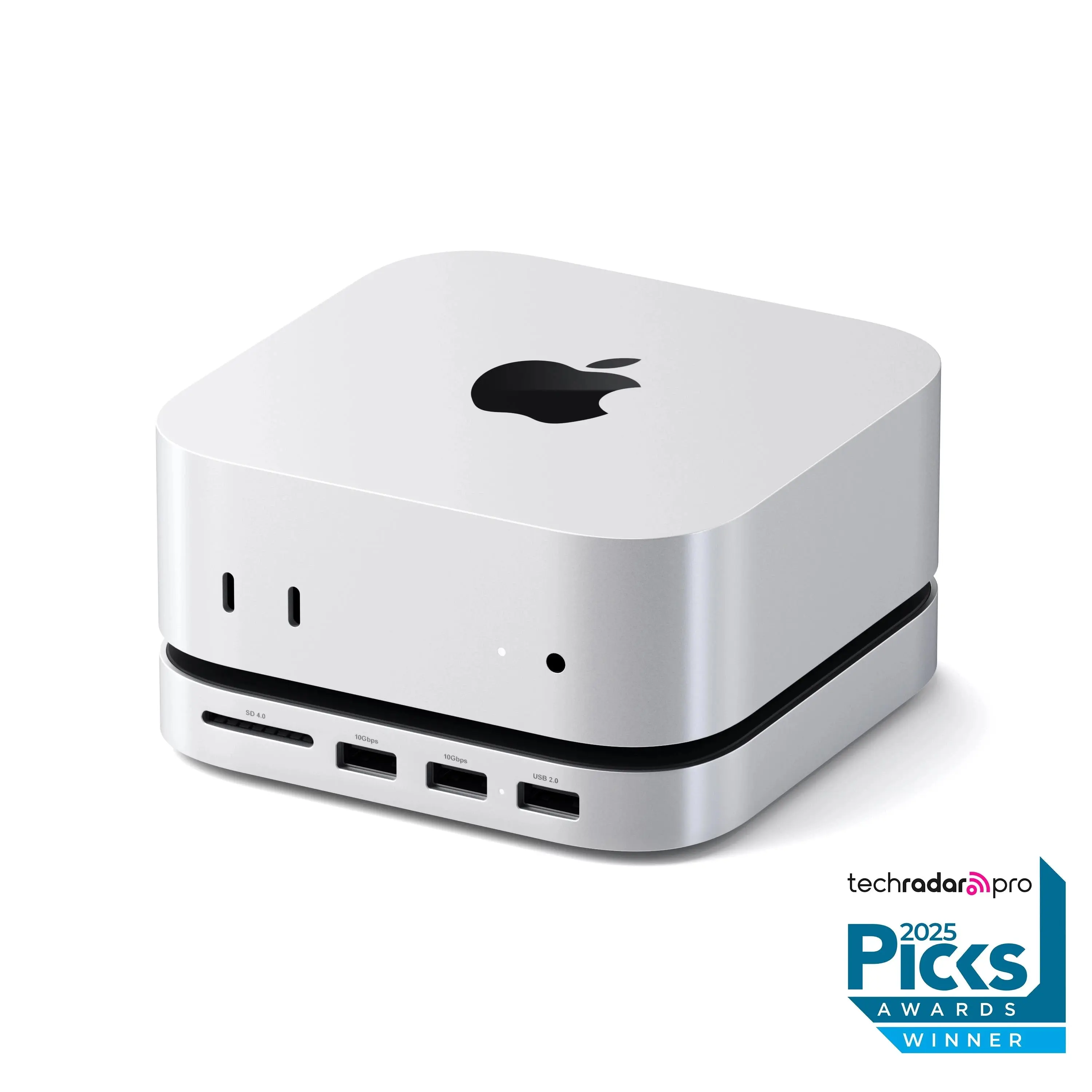 Mac Mini M6/M5 Pro/M4 Docking Station - Compact Yet Powerful Stand & Hub with SSD Enclosure, USB-A, Front USB 2.0, Front-Facing Port Accessibility, Customer Support to Enhance Your Setup