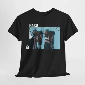 Haku Naruto Anime T-Shirt – Ice Style Drip for True Shinobi Fans! ❄️ Cotton Fashion Cotton Fashion Menswear Streetwear