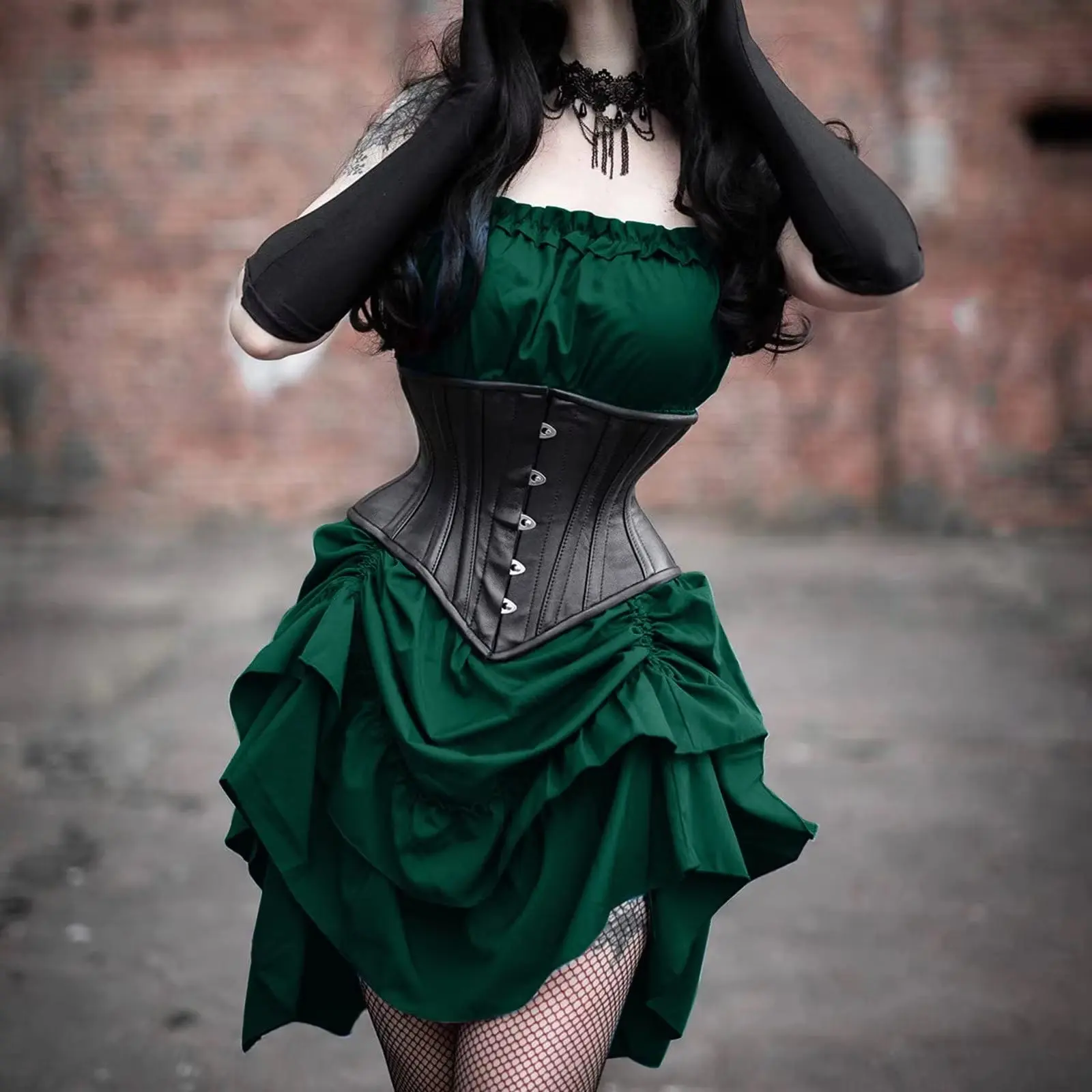 2024 Women Victorian Gothic Dress Vestidos Retro Pleated Dress Palace Court Princess Halloween Punk Cosplay Costume Sundress