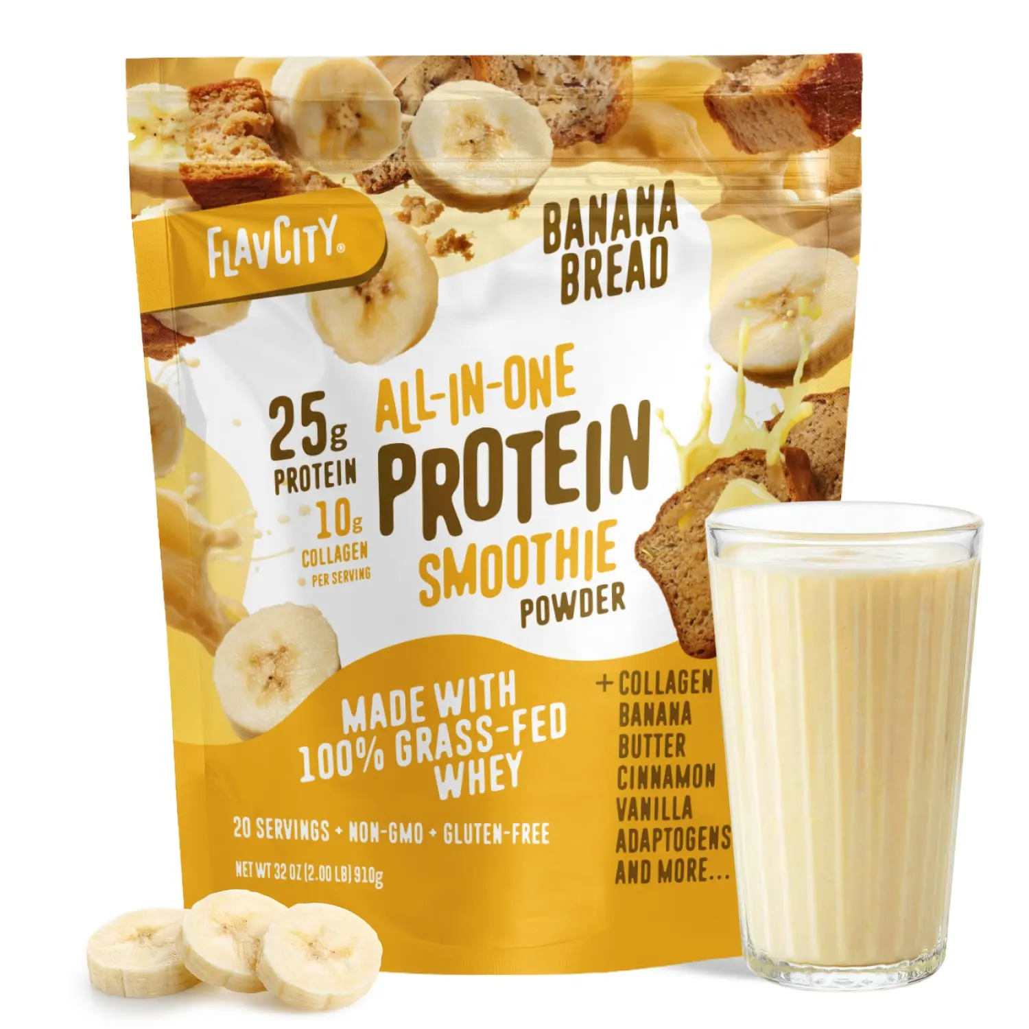 Banana Bread Protein Smoothie Banana Bread Protein Smoothie