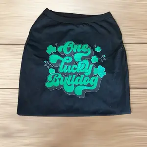 One Lucky Bulldog dog t shirts