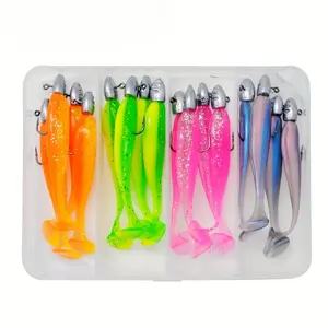 32/16pcs Soft Fishing Bait Set, Artificial Fishing Lure Kit for Barracuda & Perch, Outdoor Fishing Soft Bait Equipment Series