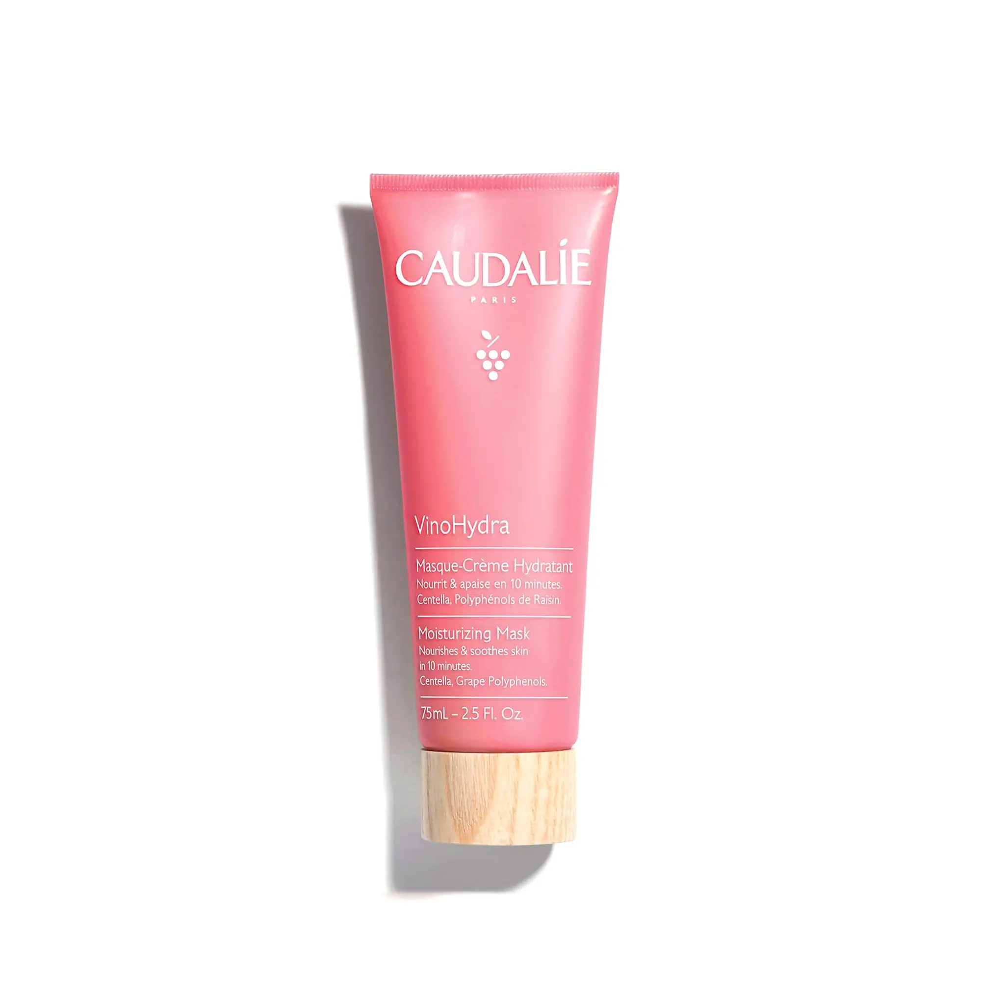 Caudalie VinoHydra Moisturizing Mask - Luxurious Grape Water, Centella Asiatica Formula Moisturizer for Dry Skin, Hydrating, Soothing, Nourishing, Radiant Skin Care, Sensitive