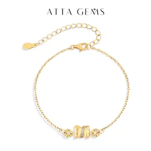 Lab-Created Moissanite Bracelet for Women D VVS Color Fine Jewelry for Parties&Birthdays with Gift Box B031