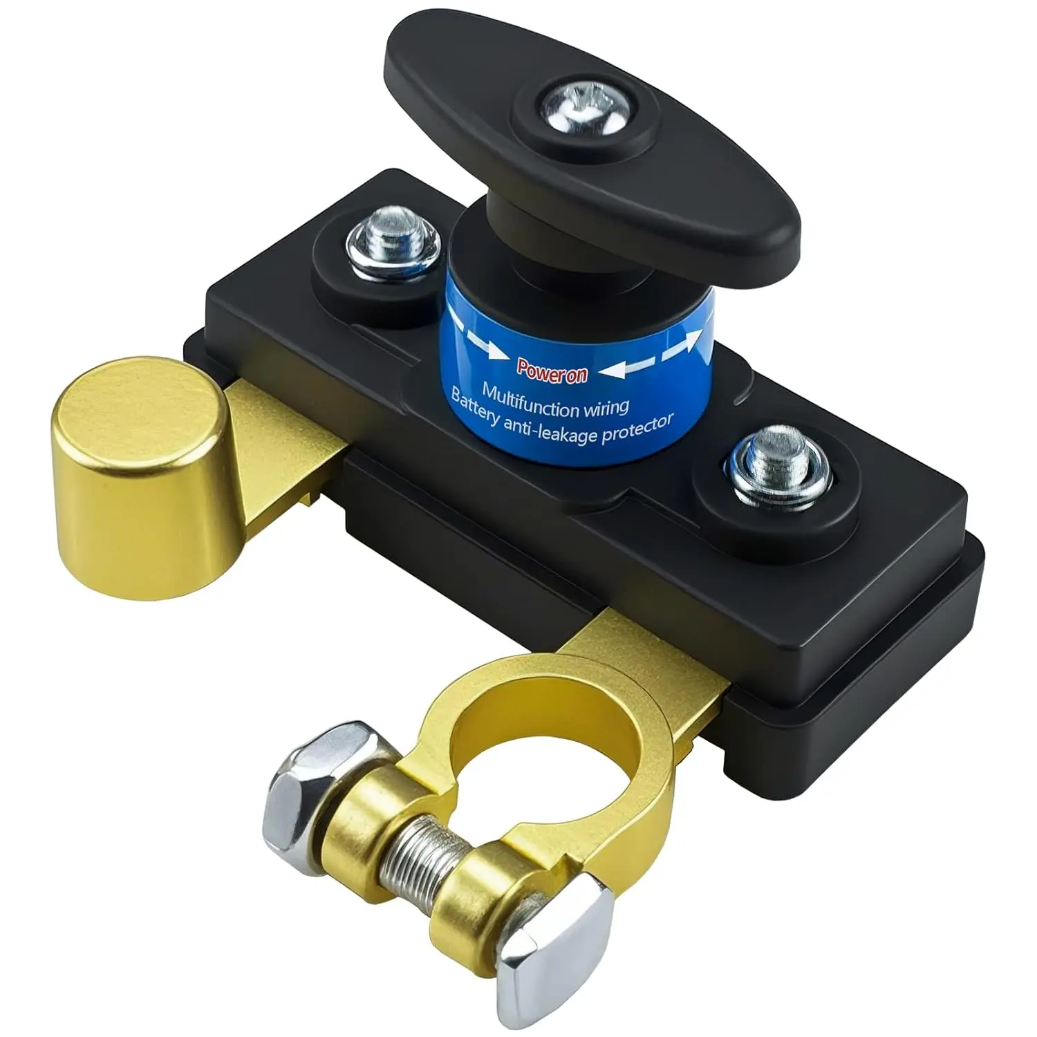 Battery Disconnect Switches 12V/24V, Heavy Duty Battery Shut Off Switch, Quick Disconnect Battery Cut Off Universal Switch for Automotive, Rv and Boat(1 Pack)