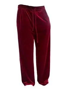 Infrqunt Wine Velour Pants