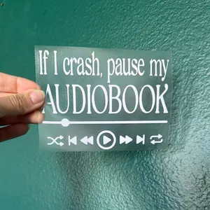 Pause my audiobook vinyl decal